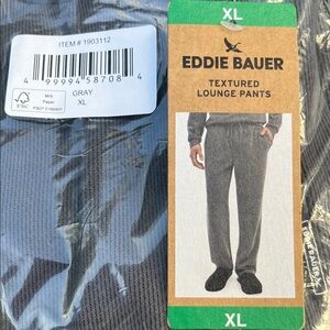 Eddie Bauer Charcoal Textured Joggers New Mens XL